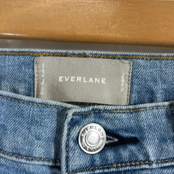 Everlane High Rise Straight Jeans Size 30 Ankle denim pants high waist - Picture 5 of 9